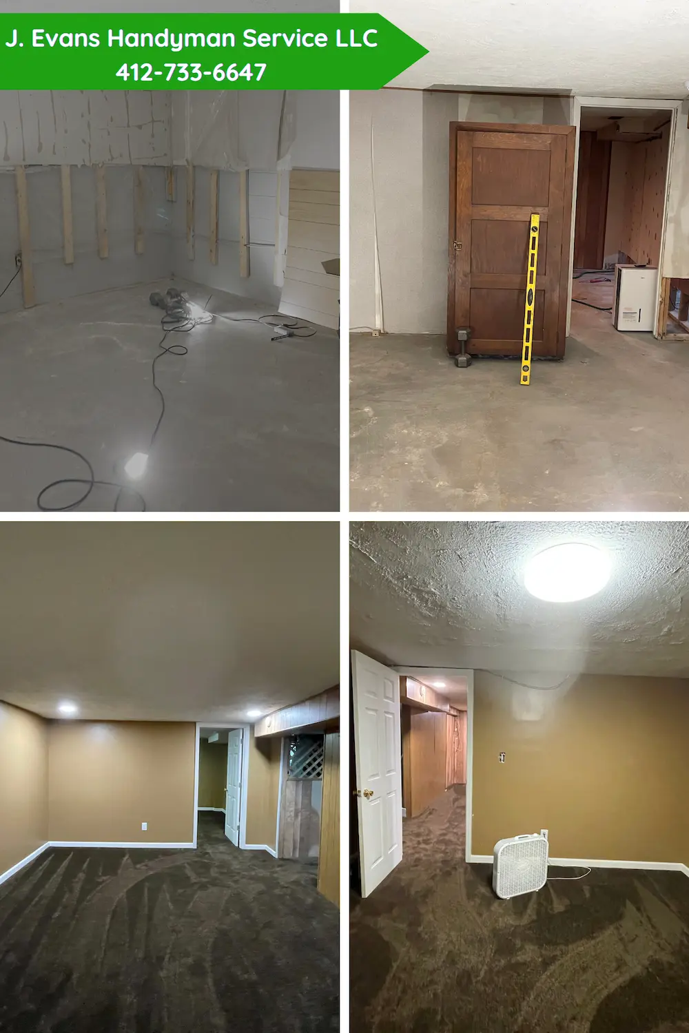 Basement Before & After